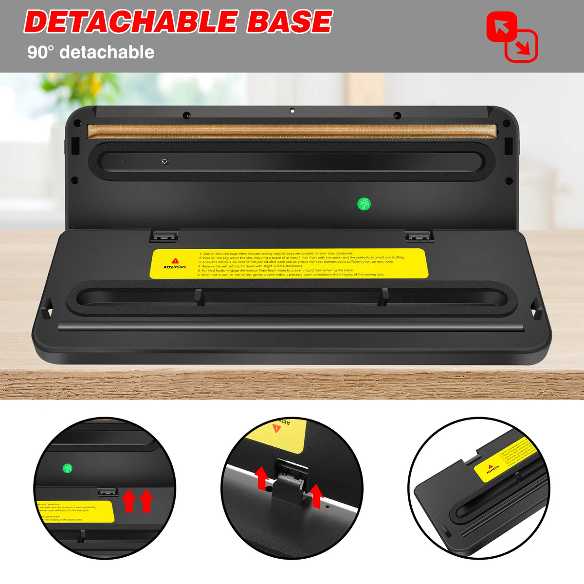 6-in-1 Multi-Functional Food Vacuum Sealer Machine, 6 Modes, Includes 10 Vacuum Bags