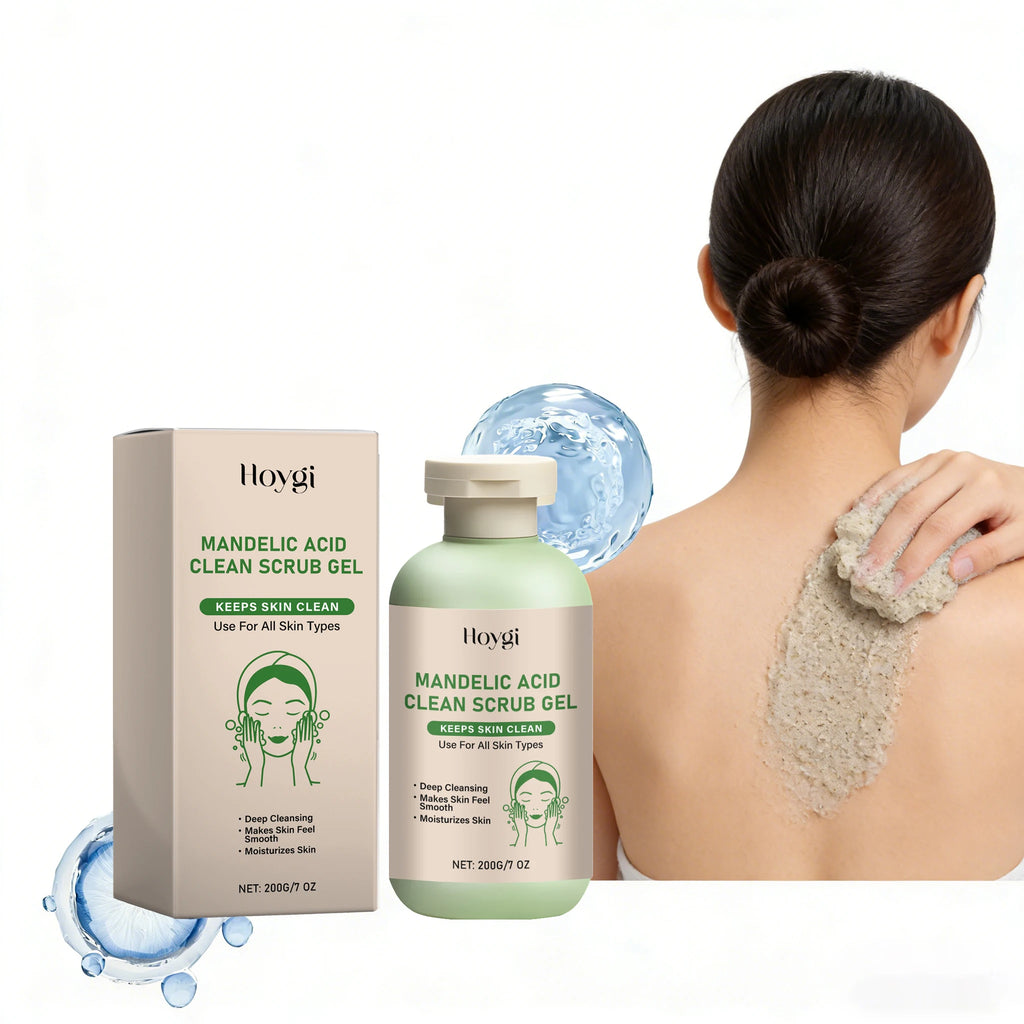 200g Mandelic Acid Body Exfoliating Gel Gentle Cleaning Pores Moisturizing Remove Dead Skin Refreshing Smoothing Body Scrub Gel