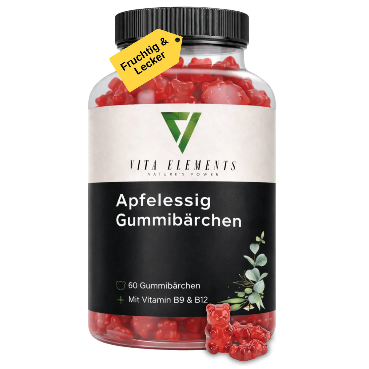 Apple Cider Vinegar Gummy Bears | Lab-tested in Germany | Dietary Supplement