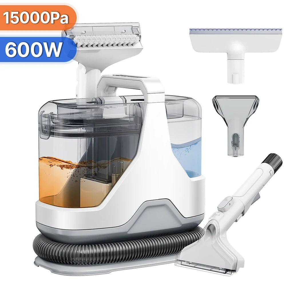 Spot Cleaner 750W 11/15KPa Handheld Carpet Cleaner for Sofa Curtain Spray Suction
