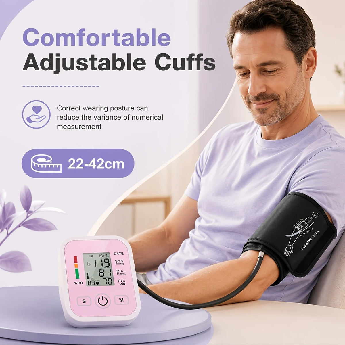 Tensiometer Heart Rate Pulse Oximeter Meter Kit BP Monitor Healthy