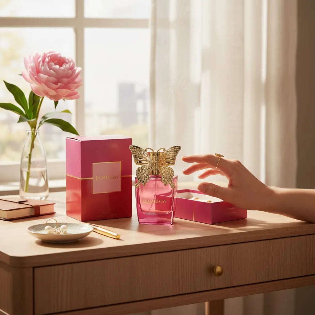 Reyes Queens - Bombon Eau De Parfum 50ml. Feminine Fragrance with Sweet, Vanilla- and Floral Notes of Intense and Enveloping Aroma.