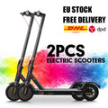 1/2Pcs 350W Electric Scooter For Adult & Teen, 30km Max Range, 30km/h Max Speed, APP Control, E Brake + Disc Brake, LED Light