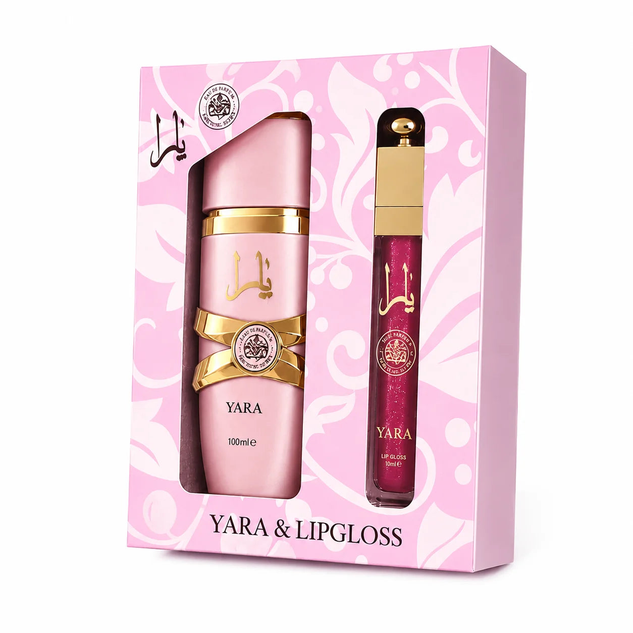 Yara perfume 30ml + lip Gloss 4ml Vanilla Musk Floral fruity Gourmand Set for Women