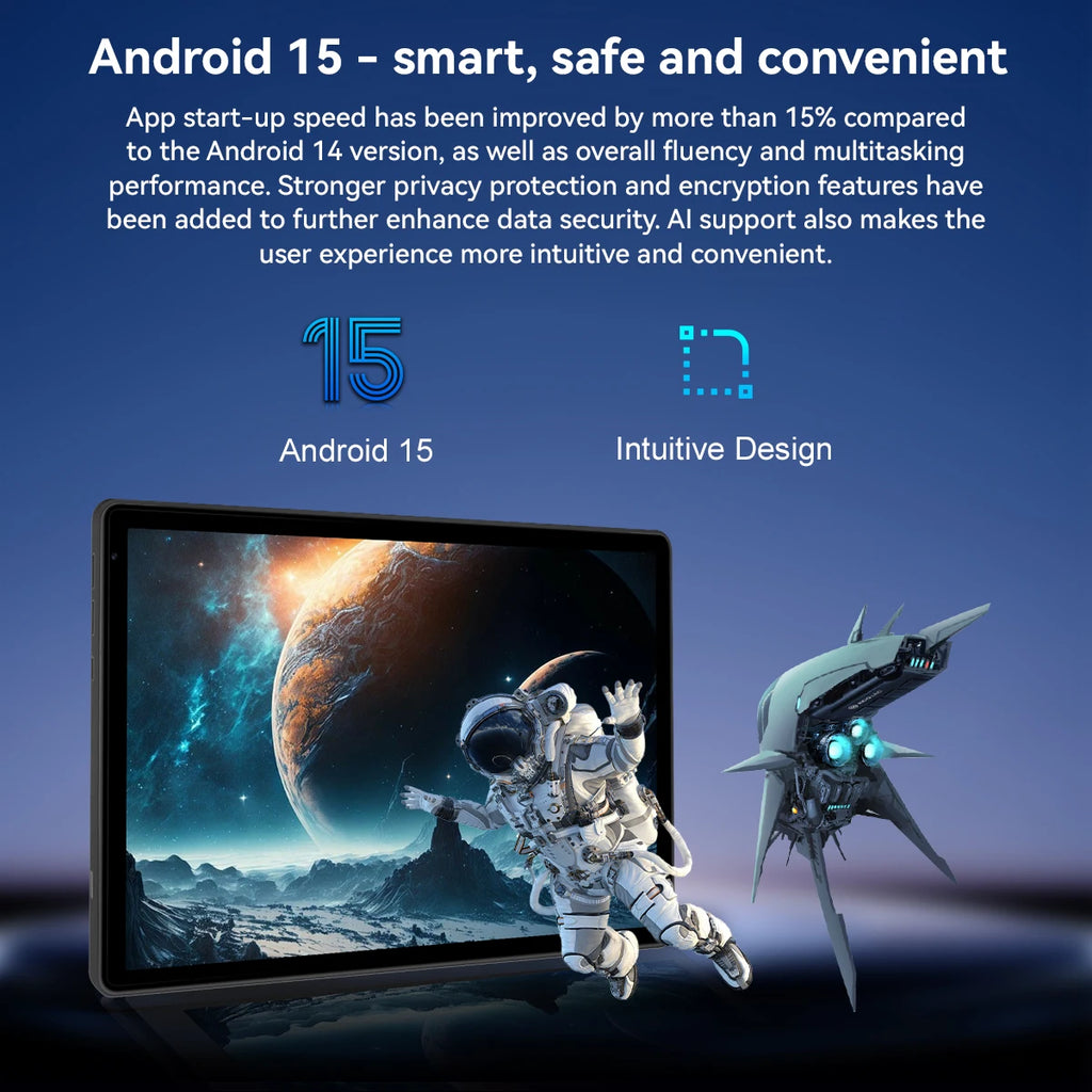 BUFO Tablet,10" Android 15 Tablet with Octa-core Processor 24GB RAM 128GB ROM