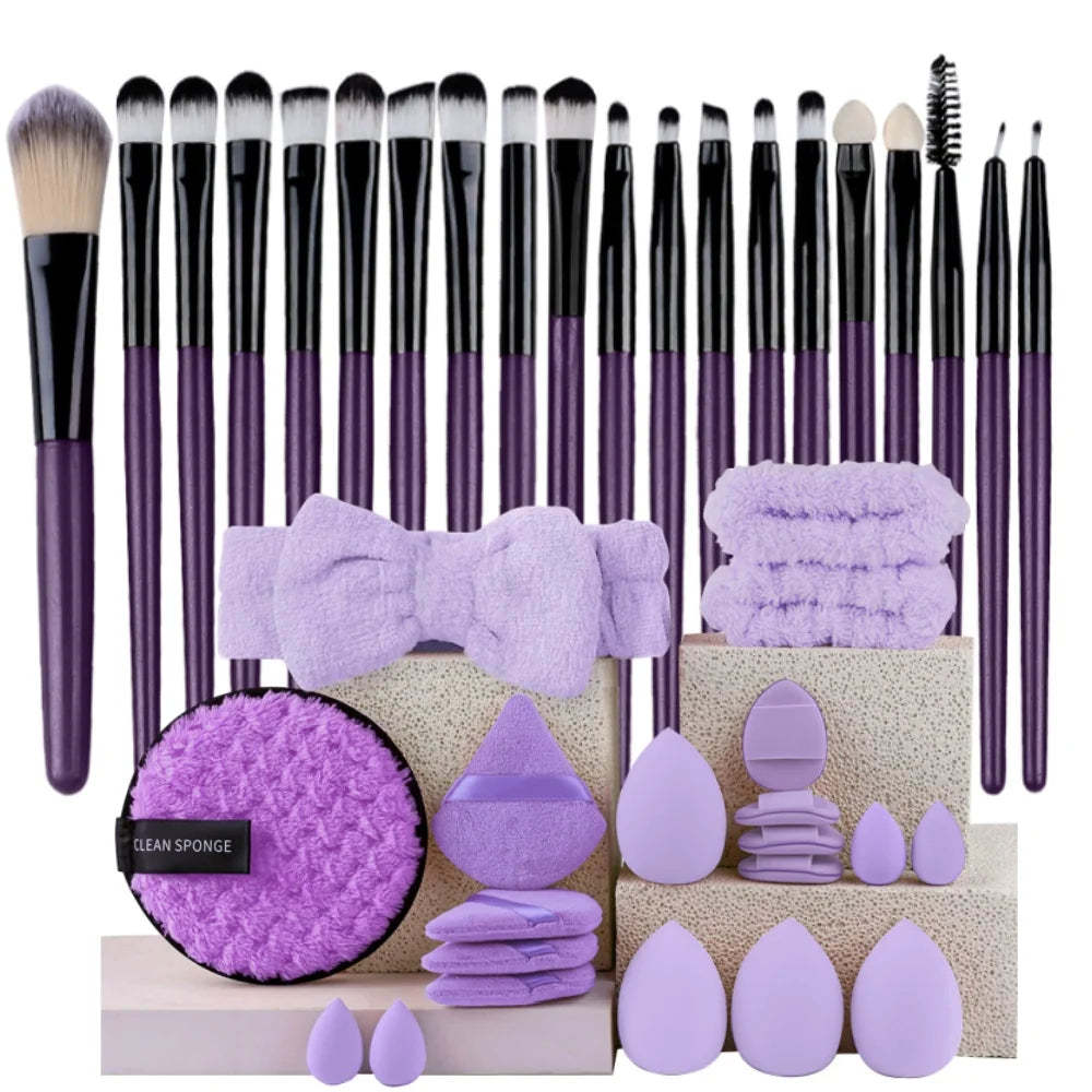 Makeupborstar Set – 12 st Professionella Borstar