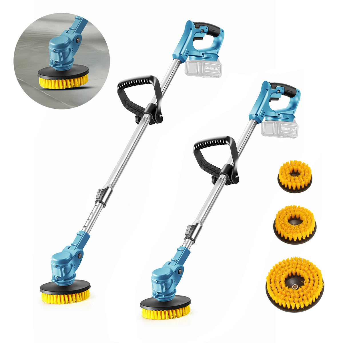 800W Floor Cleaning Machine Cordless Spin Scrubber Telescopic Electric Multipurpose