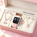 10-Piece Set, Cute Pink Led Electronic Watch