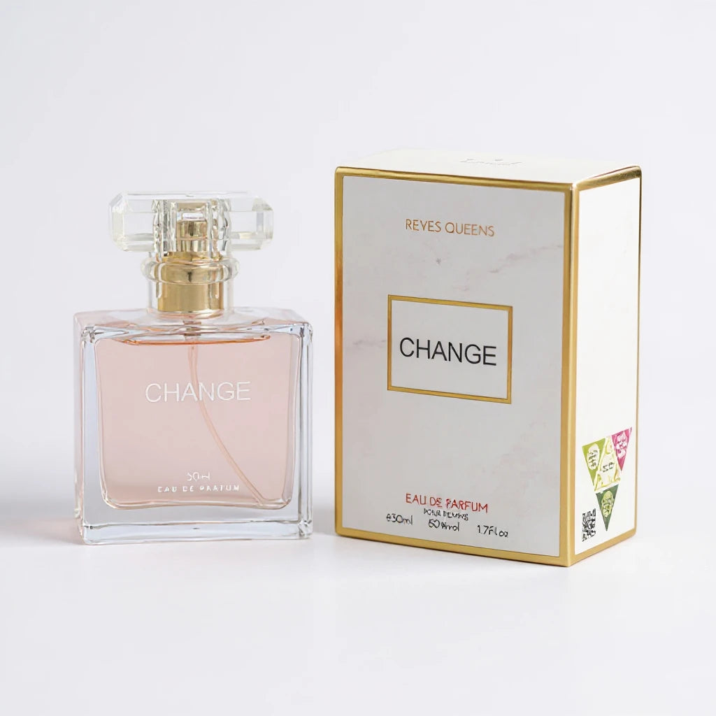 Reyes Queens- Change Eau De Parfum 50ml. Feminine Perfume with a Floral and Woody Aroma, Elegant, Soft and Enveloping Finish.