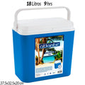 Camping or Beach Refrigerator 10, 18, 24 and 30 Liters Coolbox Original Refrigerates and Keeps Drinks and Food for up to 6 to 9 Hours Portable Thermal Box for Soft Drinks, Beer or Water