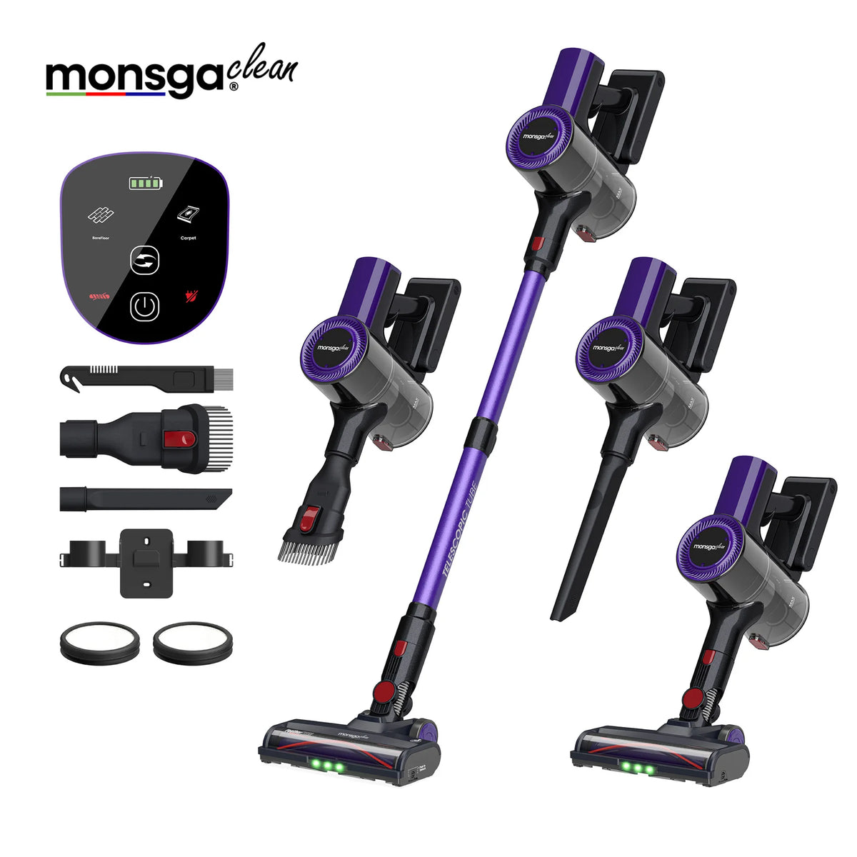 MONSGA M100 55KPA 450W Cordless Vacuum Cleaner,
