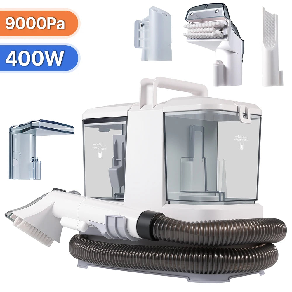Spot Cleaner 750W 11/15KPa Handheld Carpet Cleaner for Sofa Curtain Spray Suction