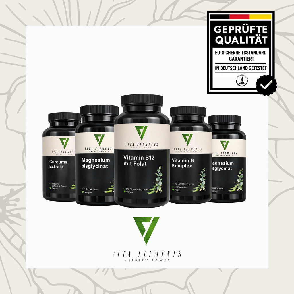 Vitamin B12 with folate tablets | Laboratory tested in Germany
