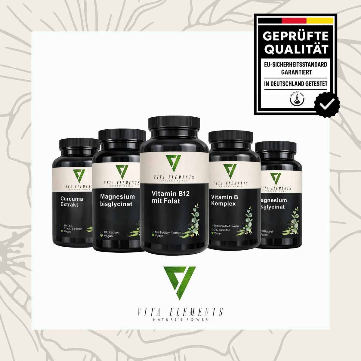 Vitamin B12 with folate tablets | Laboratory tested in Germany