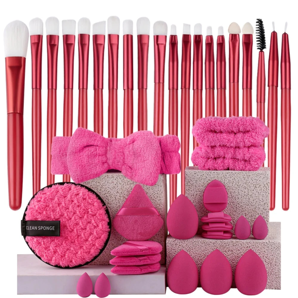 Makeupborstar Set – 12 st Professionella Borstar