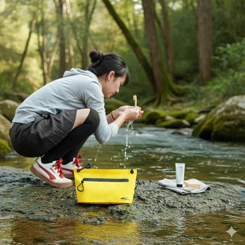 Maike Wash Dry Bag for Women PVC Waterproof Bags for Swimming Beach Phone Storage Crossbody Dry Bag Fanny Pack  2L