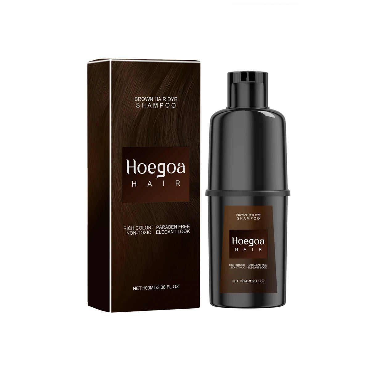 4 Color Hair Dye Shampoo Ginseng Root Extract Nourish