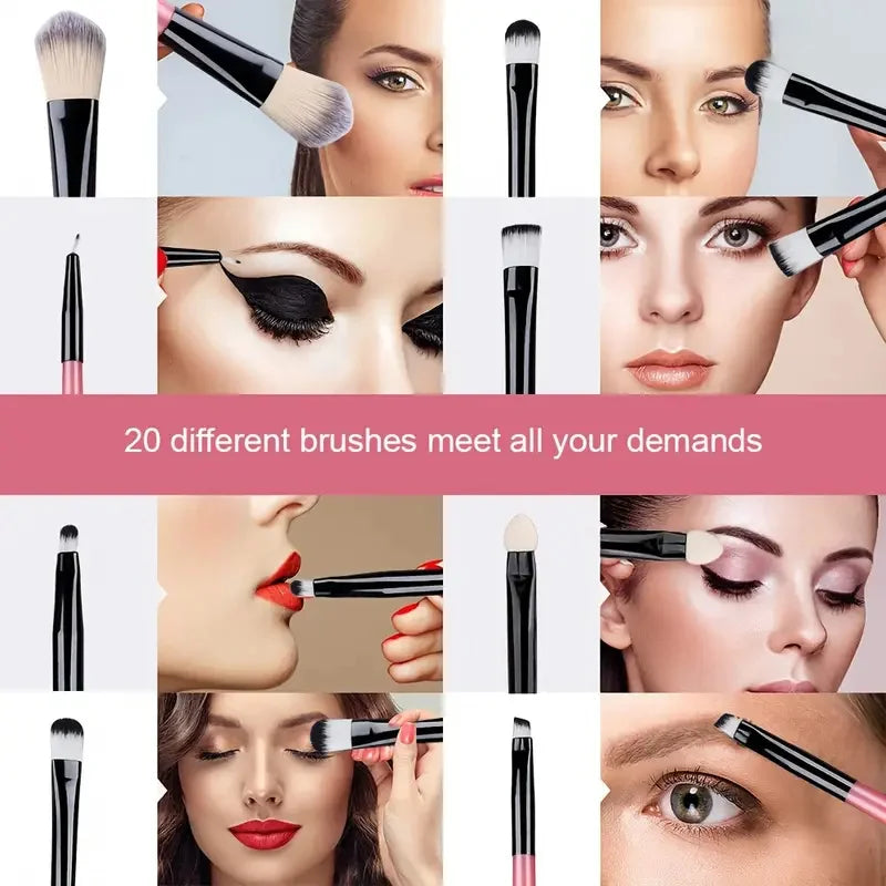 Makeupborstar Set – 12 st Professionella Borstar