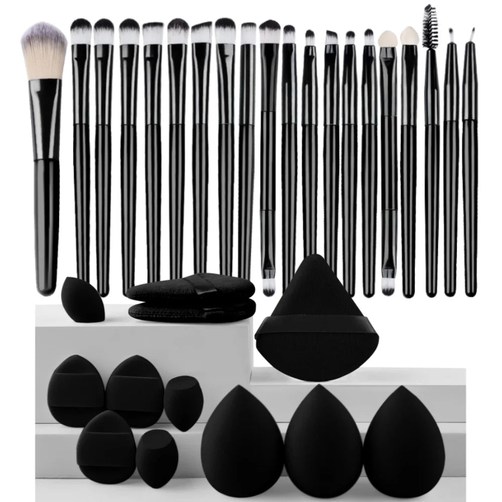 Makeupborstar Set – 12 st Professionella Borstar