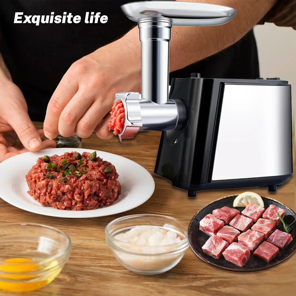 1000W Electric Meat Mill High Performance Meat shredder Sausage Filling Machine 220V stainless steel Food shredder Stand Mixer