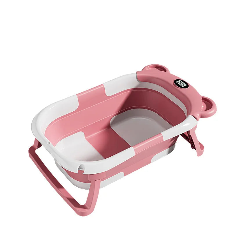 UBRAVOO Foldable Baby Bathtub Set With Detachable Parts