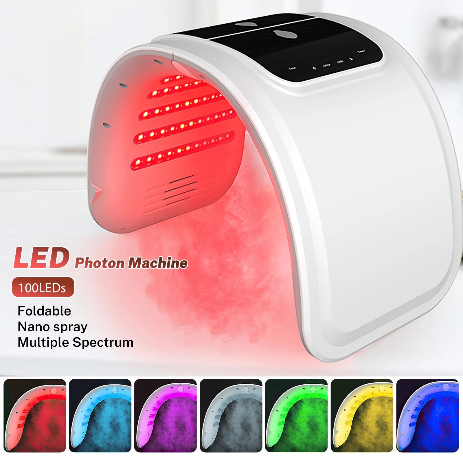 7 Colors LED Face Mask PDT Equipment SPA Facial Spray Device Skin Rejuvenation Light Facial Body Beauty Machines For Skin Care