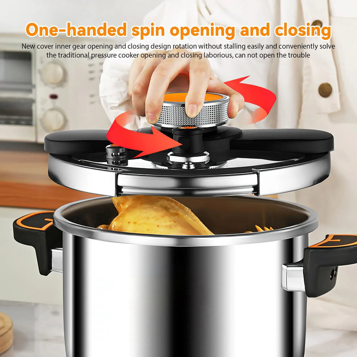 4/6L Stainless Steel Pressure Cooker Multifunctional Pressure Cooker