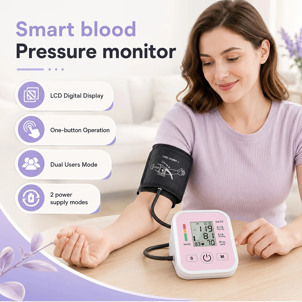 Tensiometer Heart Rate Pulse Oximeter Meter Kit BP Monitor Healthy