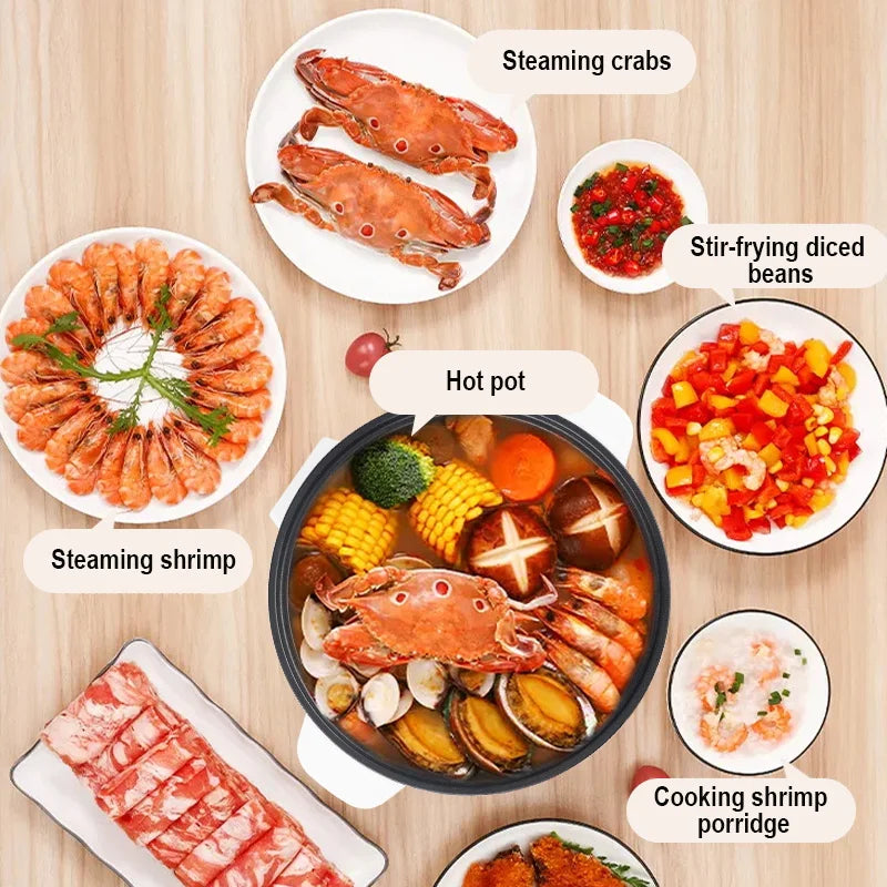 3.5L Electric Multifunctional Cooker Household Hot Pot Intelligent Non-stick Cookware for Kitchen and Home Appliance Rice Pot EU