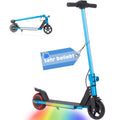 Sinaopus Children's Folding Electric Scooter 150W Motor LED Display Flashing Lights Lightweight E-Scooter 6-12 Years Safe Driving Up 12 km/h