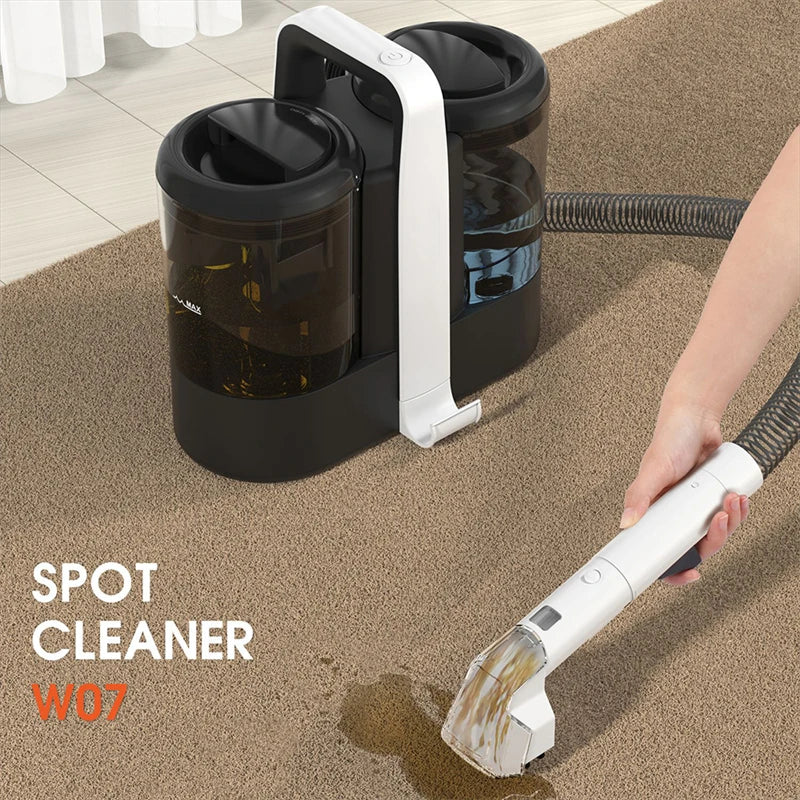 600W 15KPA Portable Carpet Cleaner Handheld Spot Cleaner Spray Suction Integrated