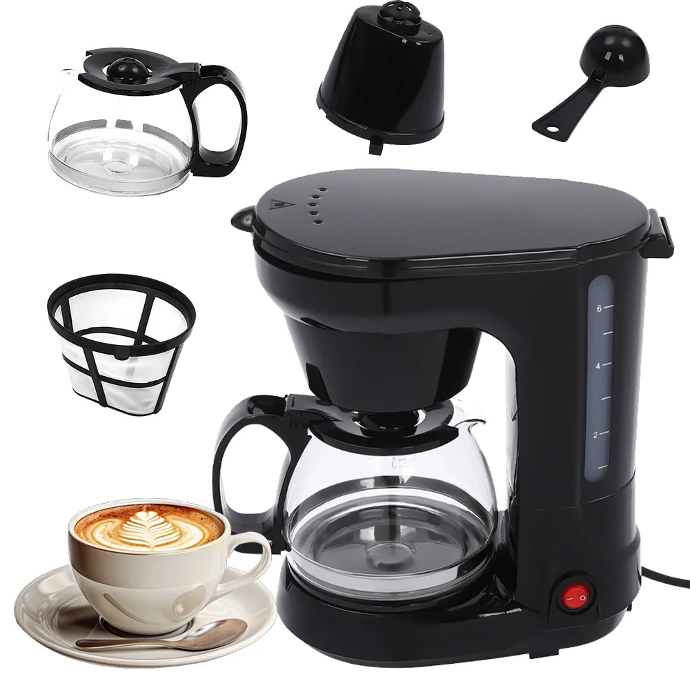 750ml Filter Coffee Maker Machine 650W Instant Anti-Drip Fast Brewing , Drip Coffee Maker, Drip Coffee Maker