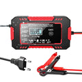 12V 6A Smart Pulse Battery Charger with LCD Display Fast Charge for AGM/GEL/Lead-