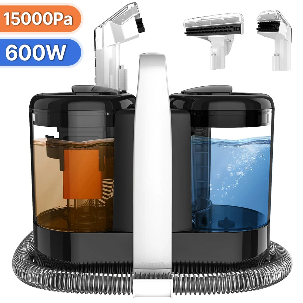 Spot Cleaner 750W 11/15KPa Handheld Carpet Cleaner for Sofa Curtain Spray Suction