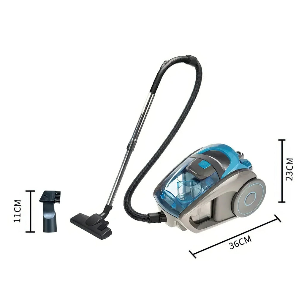 2800W Bagless Canister Vacuum Cleaner Multi-Cyclonic Filtration 15kpa