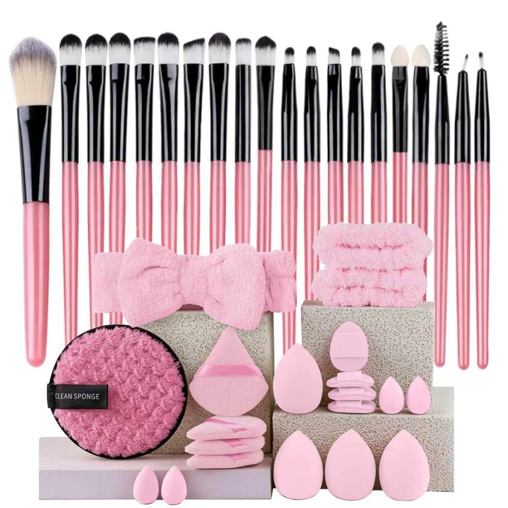 Makeupborstar Set – 12 st Professionella Borstar