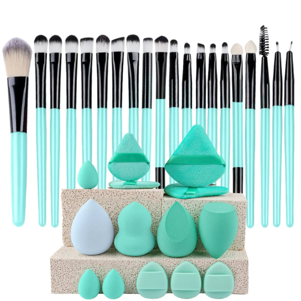 Makeupborstar Set – 12 st Professionella Borstar