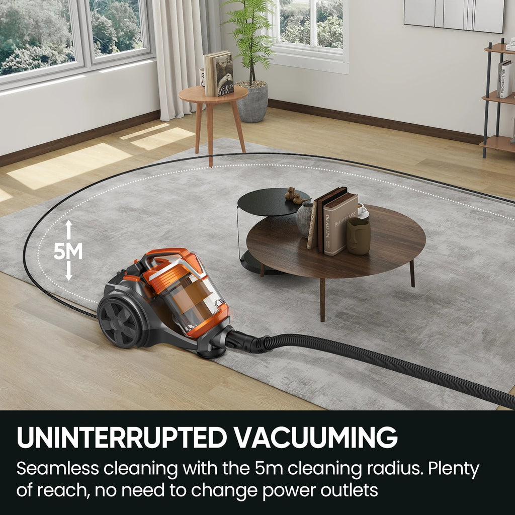 3600W 15000PA Bagless Cylinder Vacuum Cleaners Vacuum Multi-cyclonic