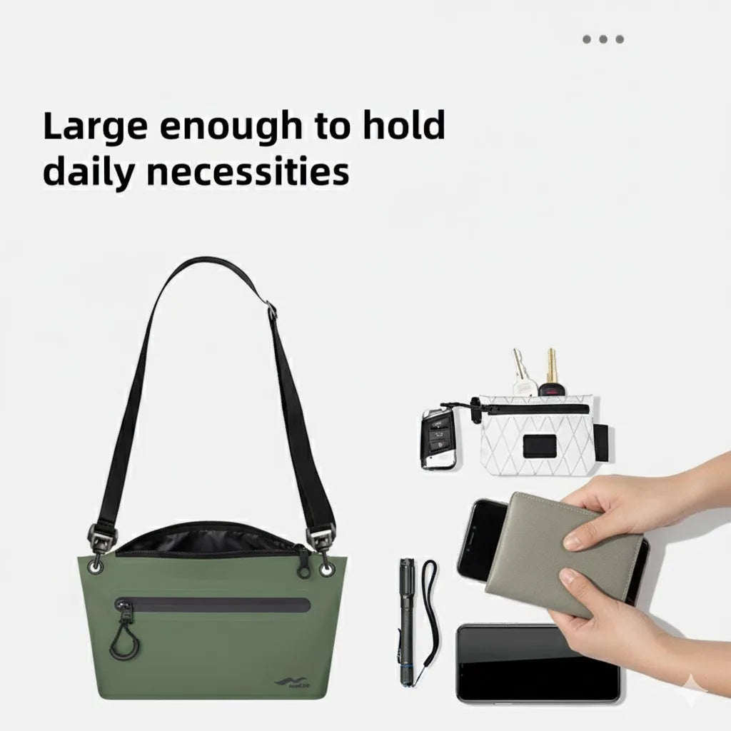 Maike Wash Dry Bag for Women PVC Waterproof Bags for Swimming Beach Phone Storage Crossbody Dry Bag Fanny Pack  2L