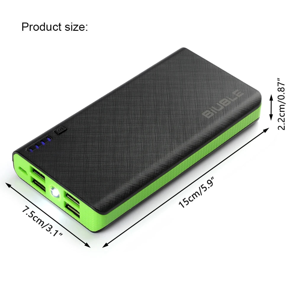 Power Bank Fast Charging 100% 20000 mAh Sufficient Capacity Portable Battery Charger for iPhone Xiaomi Huawei Samsung