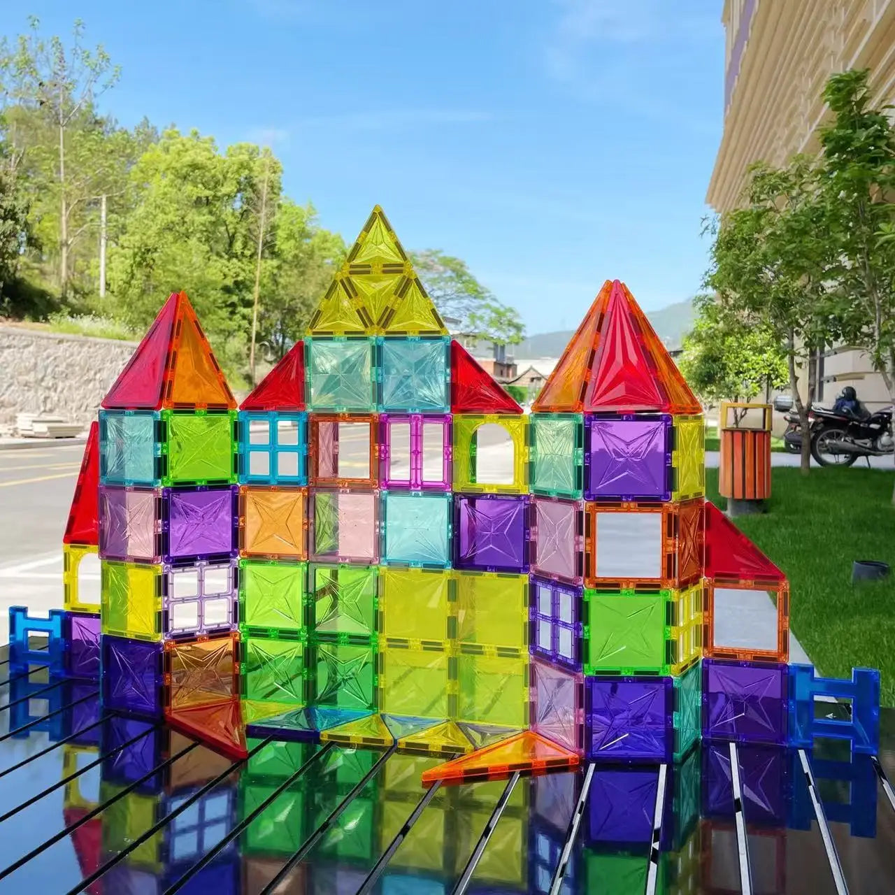 80 Stück Magnetische building blocks, Magnetische baukhötze und Konstruktionsspielzeug für Kinder, Pädagogisches Lernspielzeug