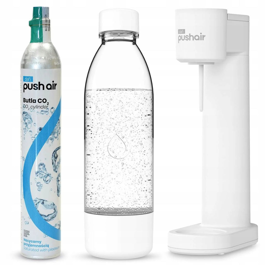 Dafi PushAir water Saturator + 1x 0.7L bottle + CO2 cartridge set