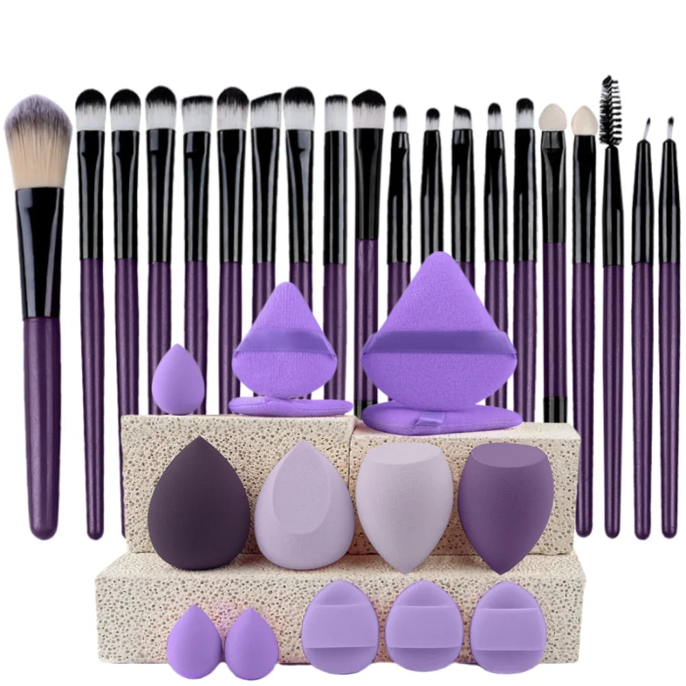 Makeupborstar Set – 12 st Professionella Borstar
