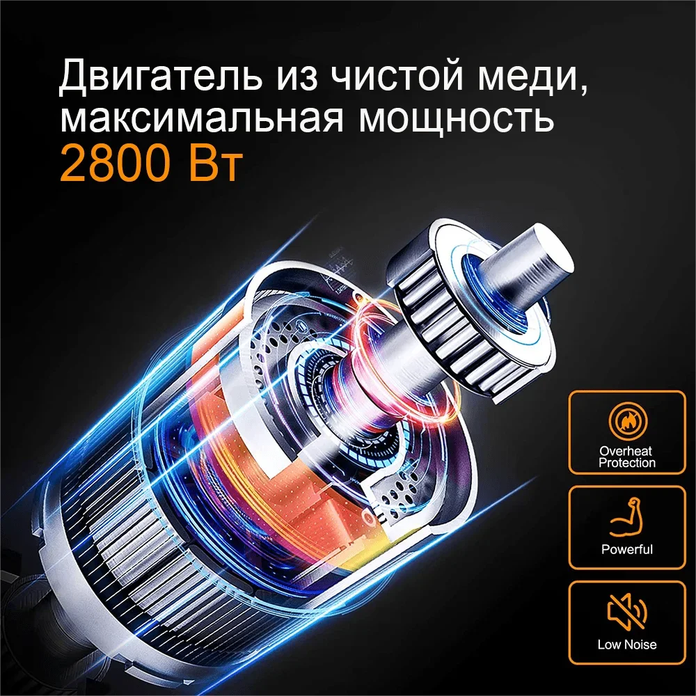 2800W High-Power Stainless Steel Electric Meat Grinder Multifunctional Vegetable and Sausage Processor Home and Commercial Sausage Stuffer Heavy-Duty Fully Automatic Meat Grinder and Stuffer. Equipped with stainless steel bla