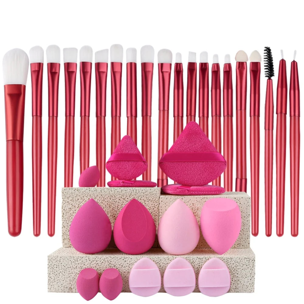 Makeupborstar Set – 12 st Professionella Borstar
