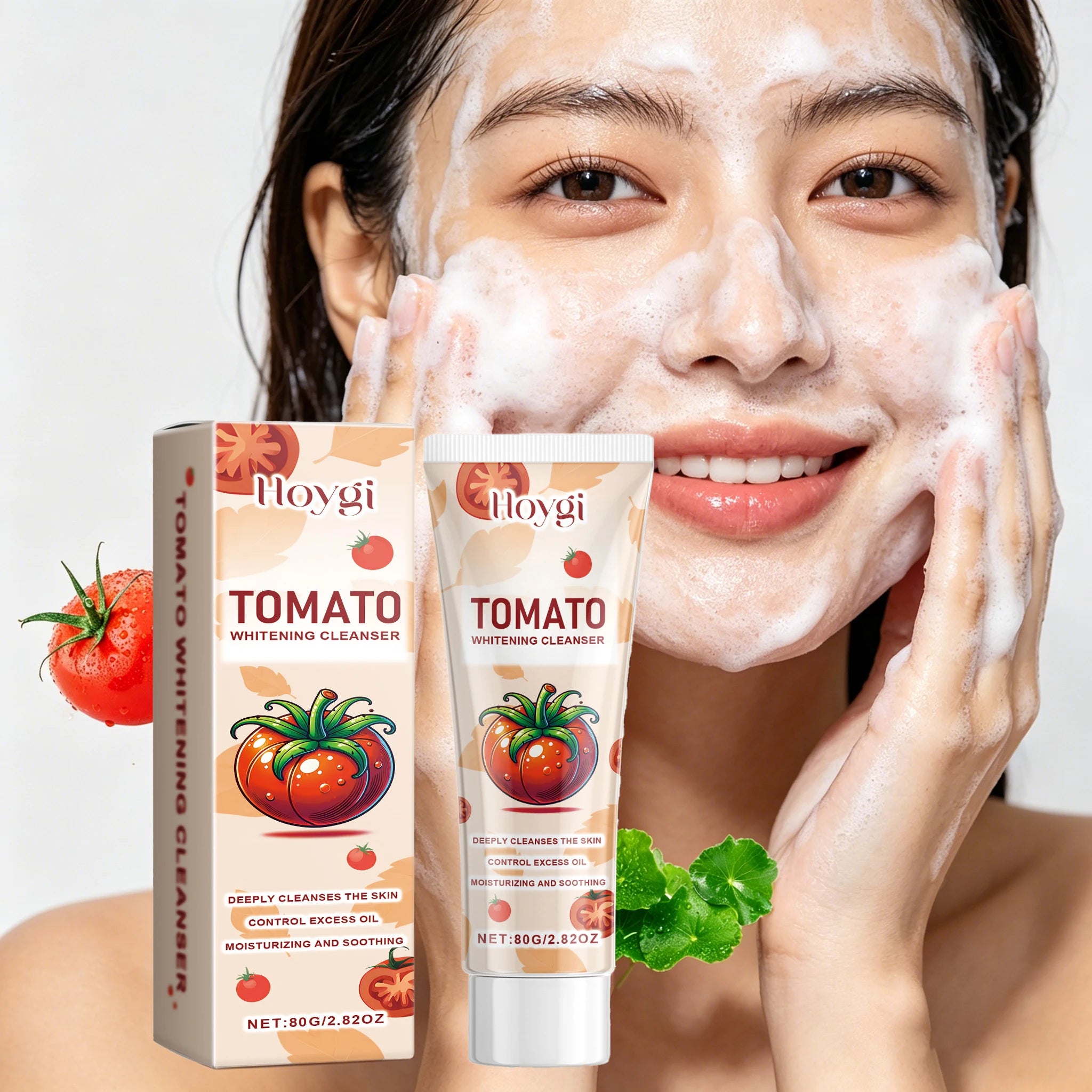 80G Tomato Face Cleaner Gentle Purifing Pores Refreshing Skin Oil