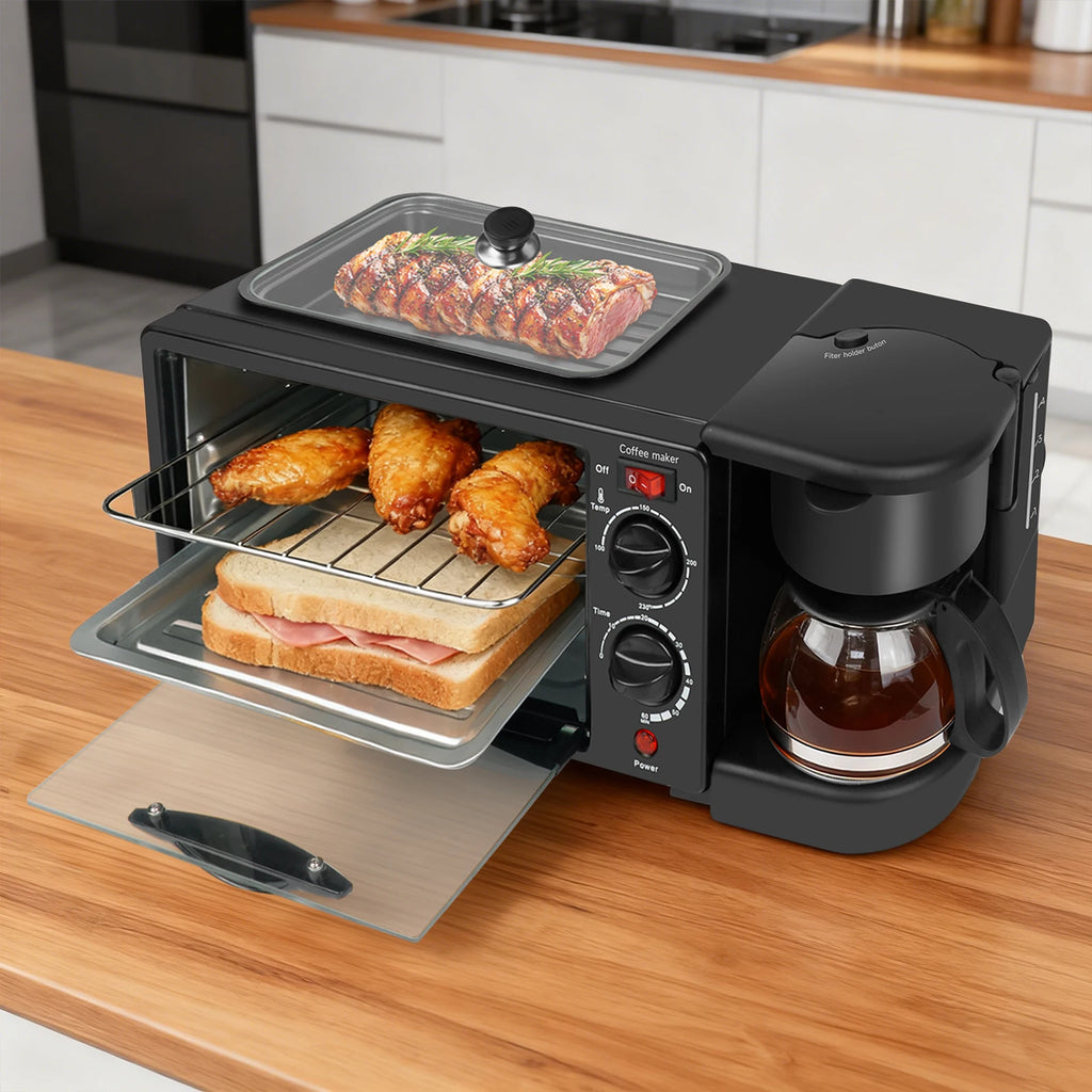 Electric Breakfast Machine 3-in-1 Multifunction