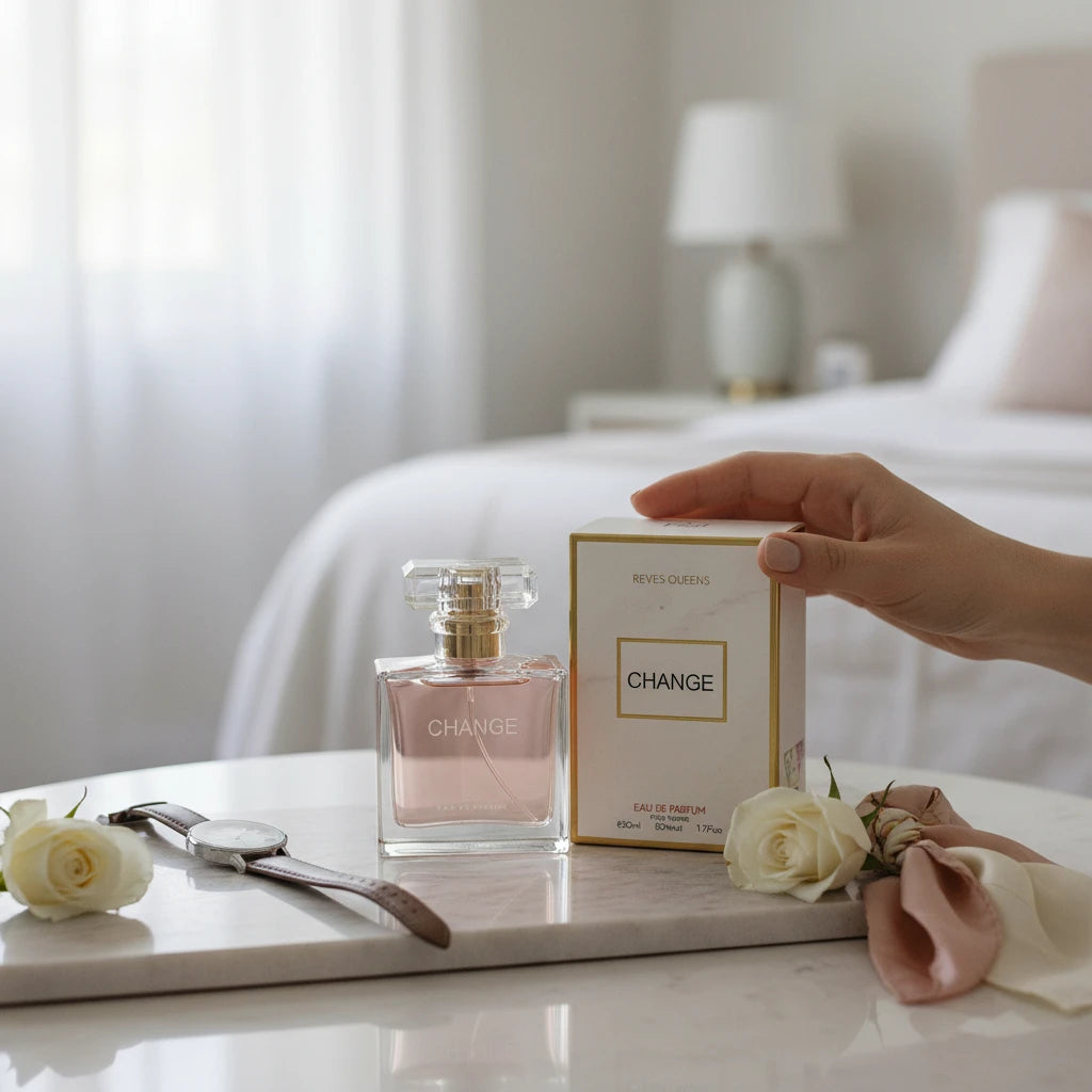 Reyes Queens- Change Eau De Parfum 50ml. Feminine Perfume with a Floral and Woody Aroma, Elegant, Soft and Enveloping Finish.