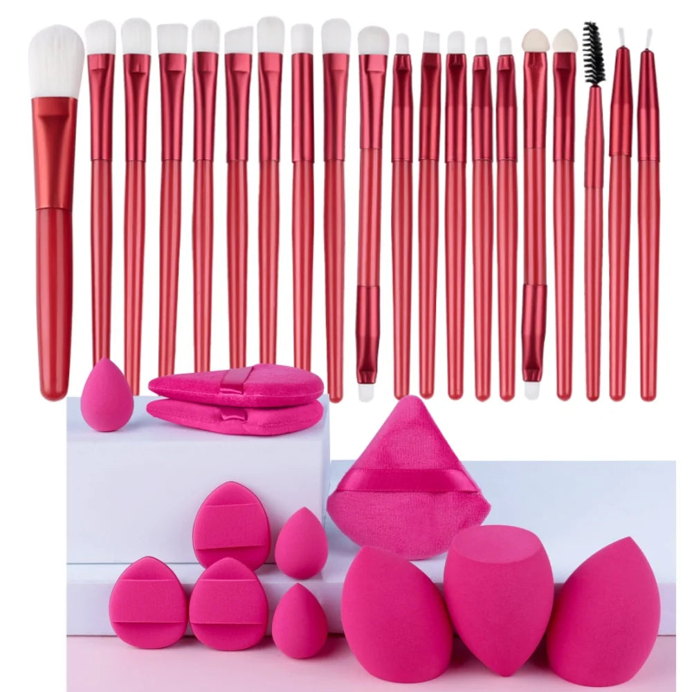 Makeupborstar Set – 12 st Professionella Borstar