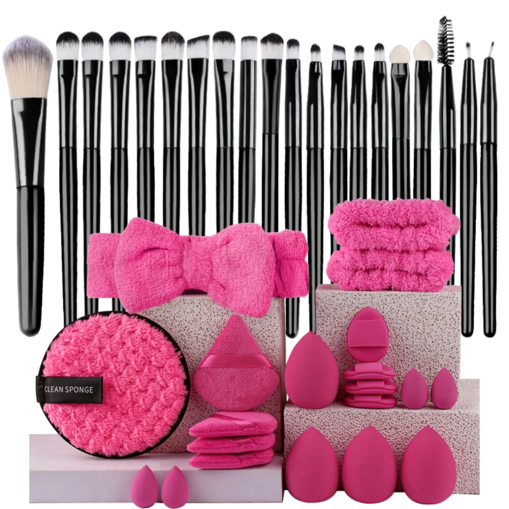 Makeupborstar Set – 12 st Professionella Borstar